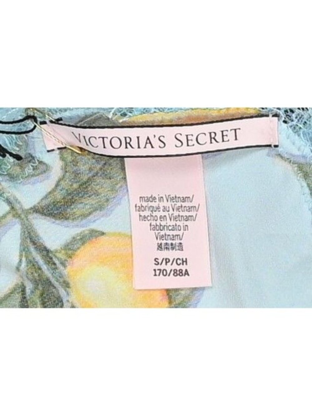 Victoria's Secret Dream Angels Sleep Dress in Blue Lemon Print - Picture 3 of 3